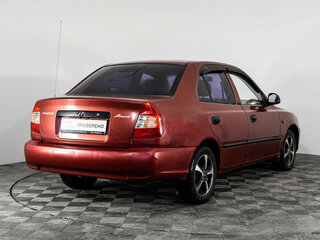 2005 Hyundai Accent ТагАЗ II, красный, 283000 рублей, вид 5