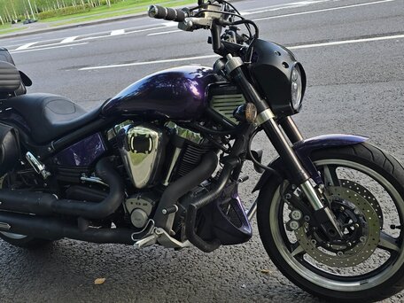 2004 Yamaha XV 1700 Warrior, синий, 520000 рублей, вид 2