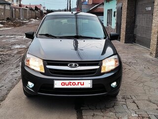 2015 Lada (ВАЗ) Granta I, серебристый, 525000 рублей, вид 1