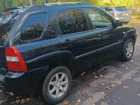 2007 Kia Sportage II, чёрный, 680000 рублей, вид 4