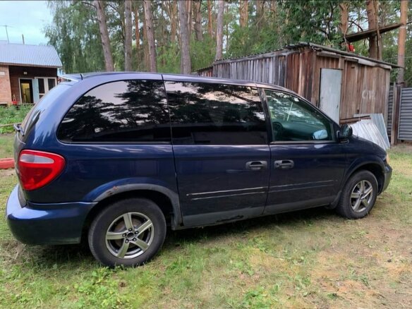 2004 Dodge Caravan 4-speed IV, синий, 300000 рублей - вид 1