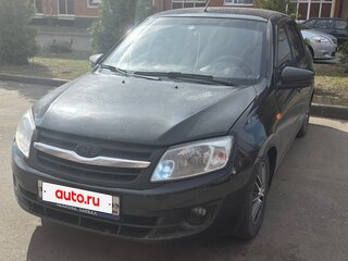 2014 Lada (ВАЗ) Granta I, чёрный, 520000 рублей, вид 3