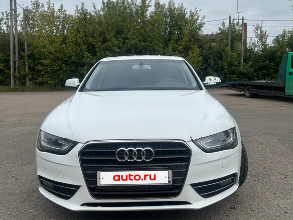 2014 Audi A4 IV (B8) Рестайлинг, белый, 700000 рублей - вид 2