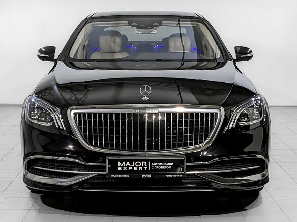 2018 Mercedes-Benz Maybach S-Класс 560 I (X222) Рестайлинг, чёрный, 4750000 рублей - вид 2