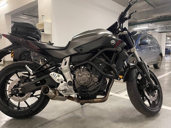 2015 Yamaha MT-07 (FZ-07), серый - вид 5