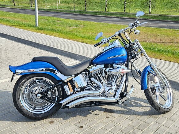 2005 Harley-Davidson Softail Standard, голубой, 837090 рублей - вид 7