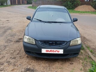 2007 Hyundai Accent ТагАЗ II, чёрный, 220000 рублей, вид 1
