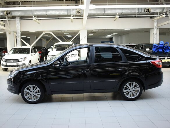 2022 Lada (ВАЗ) Granta I Рестайлинг, чёрный - вид 3