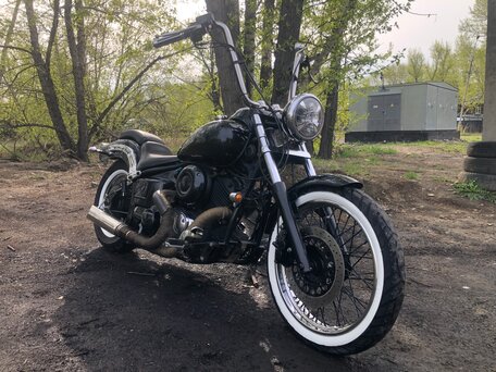 1996 Yamaha XVS400 Drag Star, чёрный, 310000 рублей, вид 3