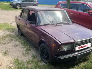 2001 Lada (ВАЗ) 2107, пурпурный, 40000 рублей, вид 2