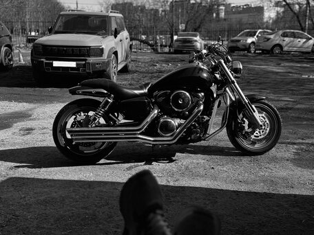 2005 Kawasaki VN1600 Vulcan, чёрный, 600000 рублей, вид 2