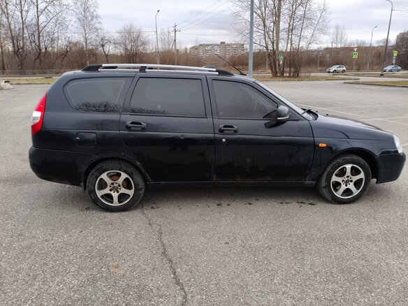 2009 Lada (ВАЗ) Priora I, чёрный, 360000 рублей - вид 2