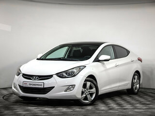 2013 Hyundai Elantra V (MD) Рестайлинг, белый, 810000 рублей, вид 1