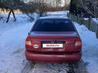 2006 Hyundai Accent ТагАЗ II, красный, 180000 рублей, вид 3