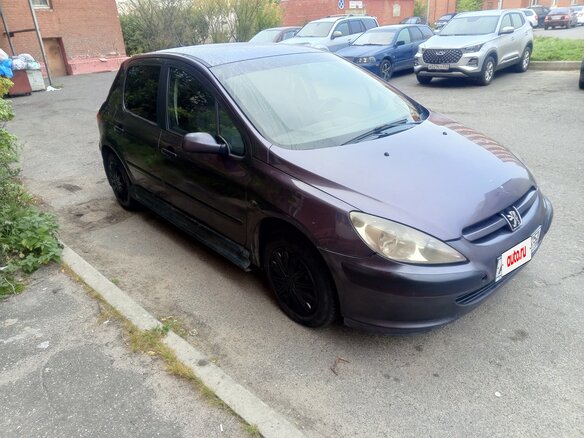 2003 Peugeot 307 I, фиолетовый, 78000 рублей
