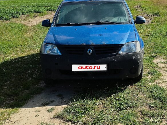 2007 Renault Logan I, синий, 115000 рублей