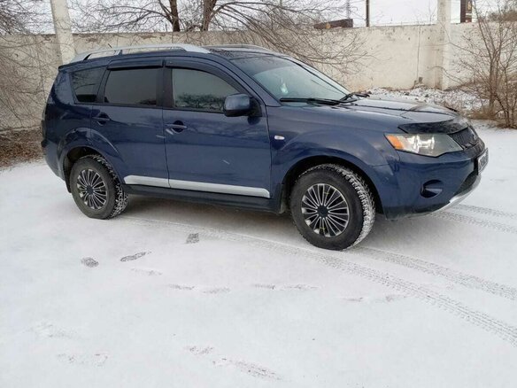 2008 Mitsubishi Outlander II, синий, 1050000 рублей - вид 7