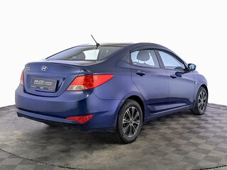2016 Hyundai Solaris I Рестайлинг, синий, 930000 рублей, вид 5