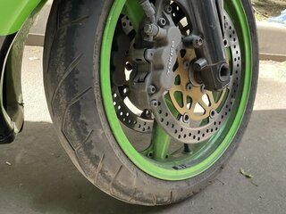 2002 Kawasaki ZX-6 Ninja, зелёный, 350000 рублей, вид 1
