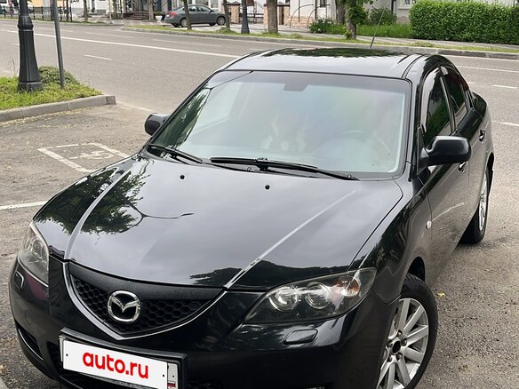 2008 Mazda 3 I (BK) Рестайлинг, чёрный, 570000 рублей