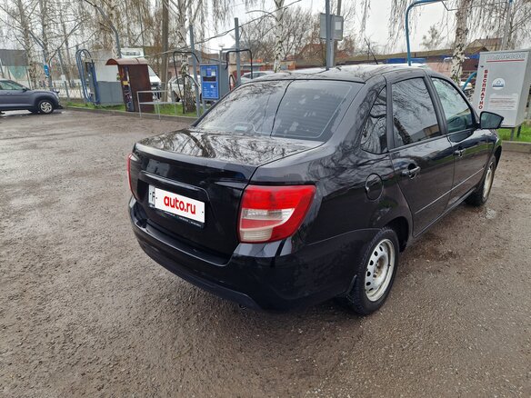 2022 Lada (ВАЗ) Granta I Рестайлинг, чёрный, 630000 рублей - вид 3