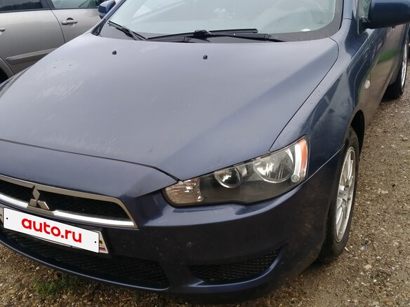 2008 Mitsubishi Lancer X, синий, 640000 рублей - вид 6