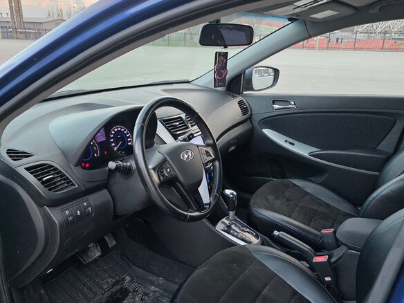 2012 Hyundai Solaris I, синий, 815000 рублей - вид 8