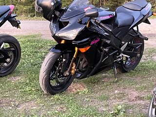 2006 Kawasaki ZX-6R Ninja, чёрный, 500000 рублей, вид 1