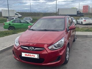 2012 Hyundai Solaris I, красный, 550000 рублей, вид 1