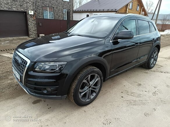 2009 Audi Q5 I (8R), чёрный, 1300000 рублей