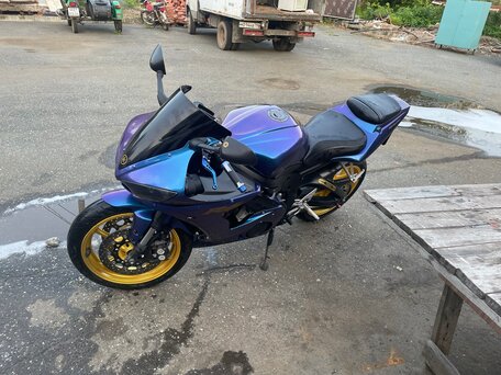2005 Yamaha YZF-R6, синий, 550000 рублей, вид 5