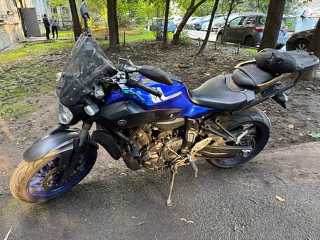 2017 Yamaha MT-07 (FZ-07), синий, 720000 рублей, вид 2