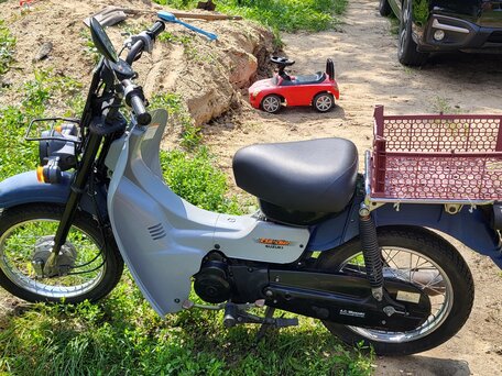1995 Suzuki Birdie 50, синий, 75000 рублей, вид 2