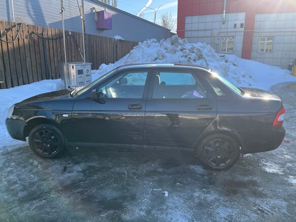 2012 Lada (ВАЗ) Priora I, чёрный, 277000 рублей - вид 6