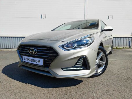 2018 Hyundai Sonata VII (LF) Рестайлинг, бежевый, 1710000 рублей, вид 1