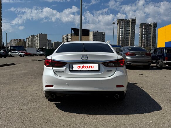 2015 Mazda 6 III (GJ) Рестайлинг, белый, 1620000 рублей - вид 8