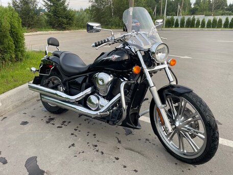 2009 Kawasaki VN900 Vulcan, синий, 580000 рублей, вид 1