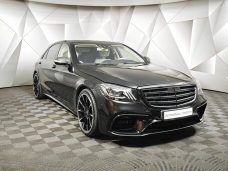 2017 Mercedes-Benz S-Класс AMG 63 AMG Long III (W222, C217) Рестайлинг, чёрный, 7100000 рублей, вид 3