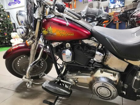 2006 Harley-Davidson Fat Boy, пурпурный, 900000 рублей, вид 3