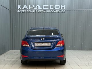 2016 Hyundai Solaris I Рестайлинг, синий, 990000 рублей, вид 4