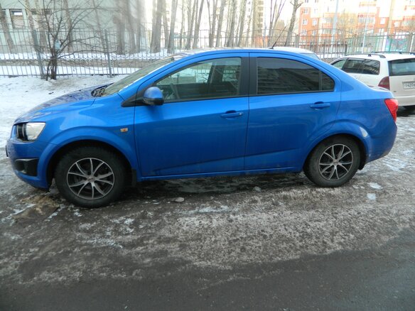 2012 Chevrolet Aveo II, синий - вид 3
