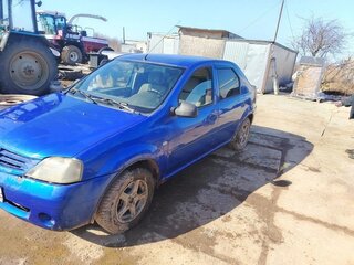 2009 Renault Logan I, синий, 210000 рублей, вид 1