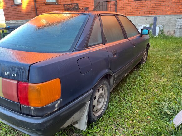 1989 Audi 80 IV (B3), синий, 100000 рублей - вид 4