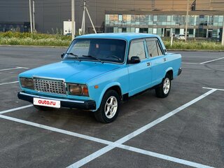 2007 Lada (ВАЗ) 2107, голубой, 120000 рублей, вид 2
