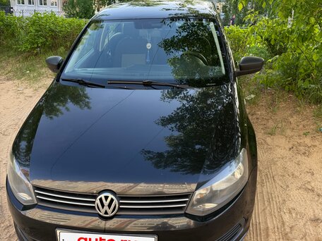 2011 Volkswagen Polo V, чёрный, 625000 рублей, вид 1