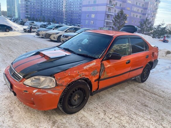 1998 Honda Civic Ferio II, оранжевый, 110000 рублей