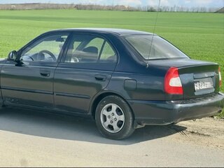 2006 Hyundai Accent ТагАЗ II, чёрный, 330000 рублей, вид 4