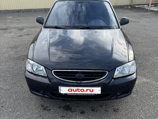 2006 Hyundai Accent ТагАЗ II, чёрный, 350000 рублей, вид 1