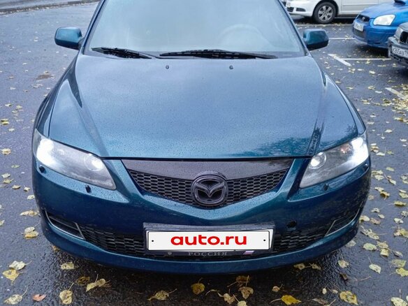 2007 Mazda 6 I (GG) Рестайлинг, синий, 610000 рублей - вид 1