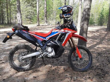 2021 Honda CRF 300L Rally, красный, 750000 рублей, вид 1